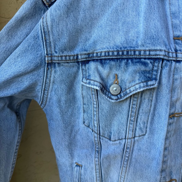 Levis Trucker Blue Denim Jacket Sz M - Picture 6 of 16